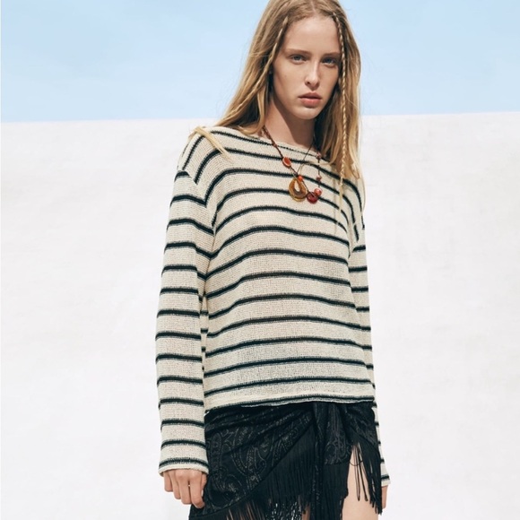Zara Striped Hamptons Sweater (Med) - Picture 1 of 5